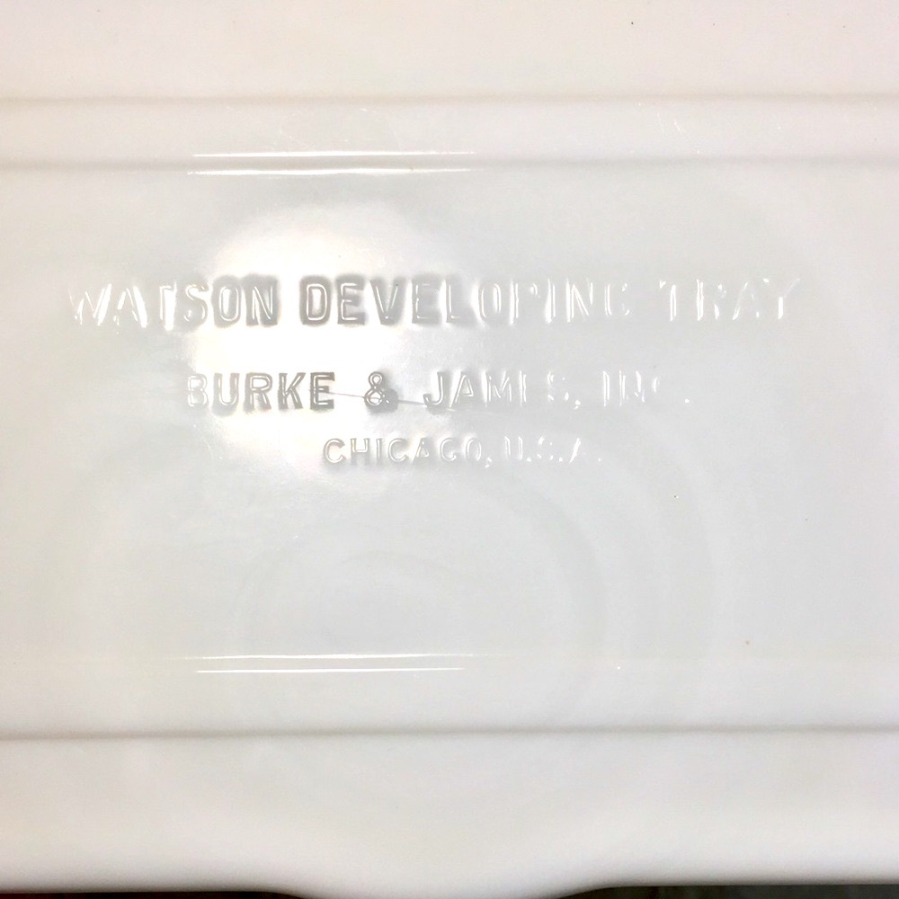 Vintage Milk Glass Photo Developing Tray Burke & James - Picture 2 of 12